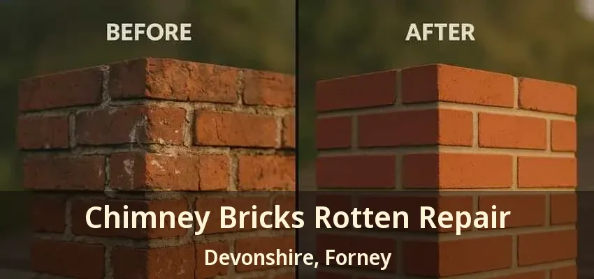 Chimney Bricks Rotten Repair Devonshire, Forney - TX