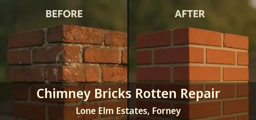 Chimney Bricks Rotten Repair Lone Elm Estates, Forney - TX