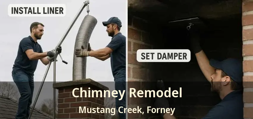 Chimney Remodel Mustang Creek, Forney - TX