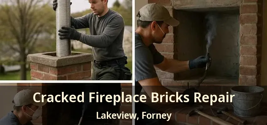 Cracked Fireplace Bricks Repair Lakeview, Forney - TX