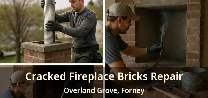 Cracked Fireplace Bricks Repair Overland Grove, Forney - TX