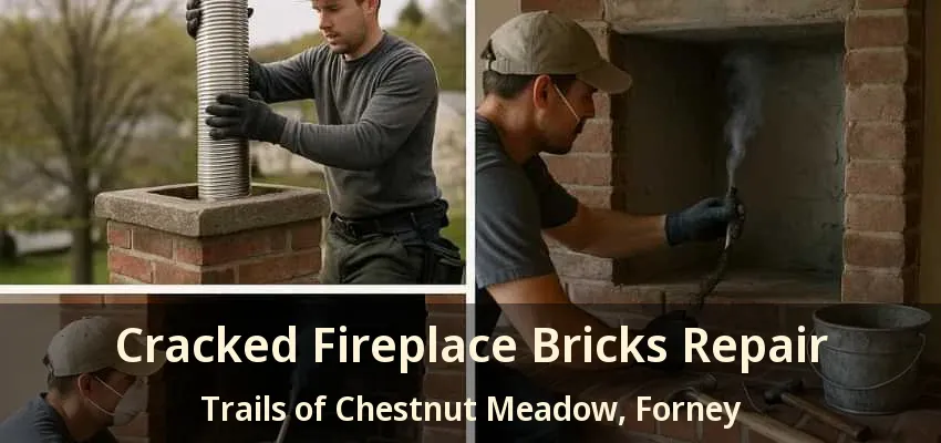 Cracked Fireplace Bricks Repair Trails of Chestnut Meadow, Forney - TX