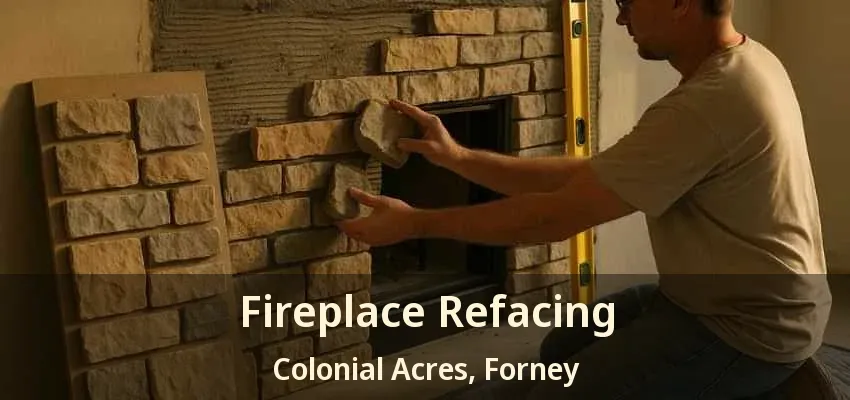 Fireplace Refacing Colonial Acres, Forney - TX