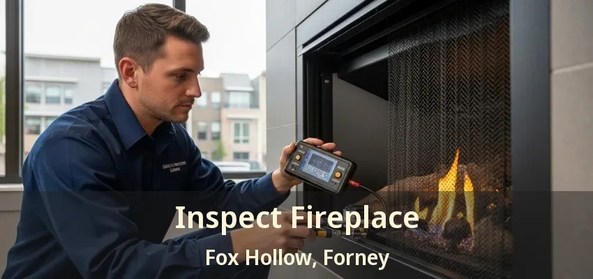 Inspect Fireplace Fox Hollow, Forney - TX