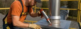 Prefab Chimney Installation Travis Ranch, Forney
